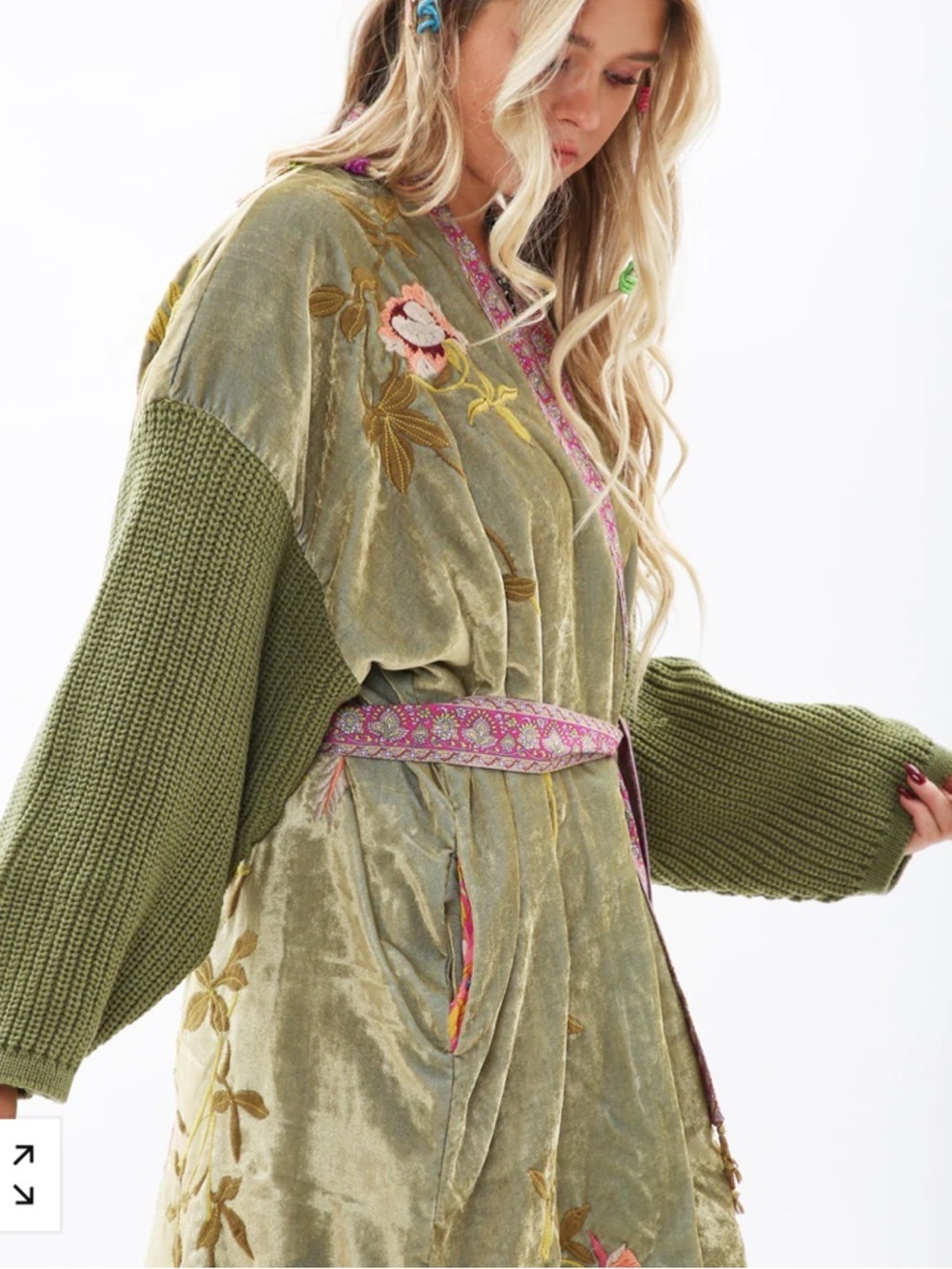 Aratta Silent Journey Something Magical Velvet Coat NWT - Picture 7 of 14